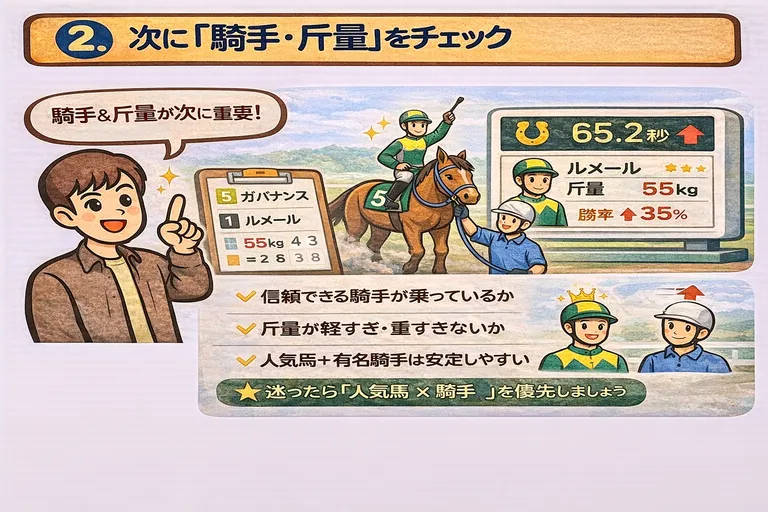 騎手と斤量の重要性 図解