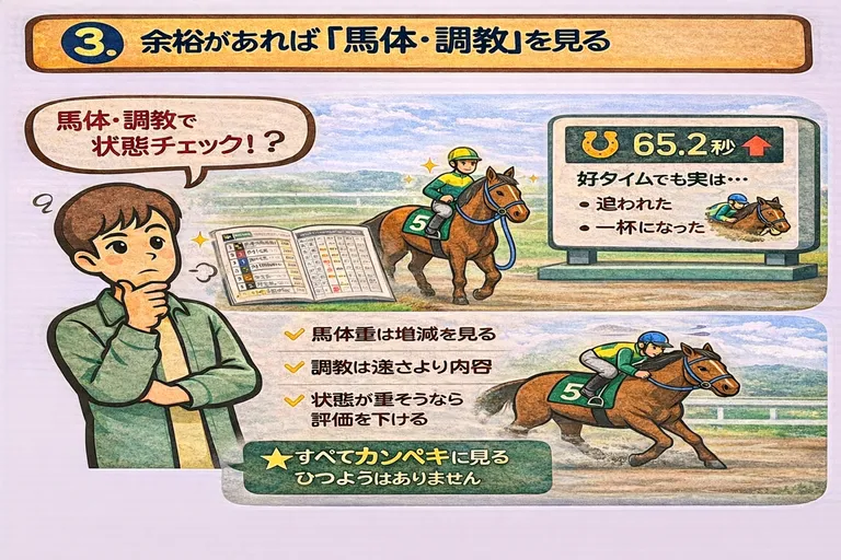 馬体と調教の見方 図解
