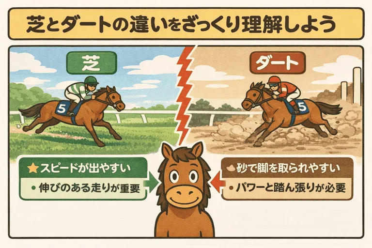 芝とダートの違いを徹底比較