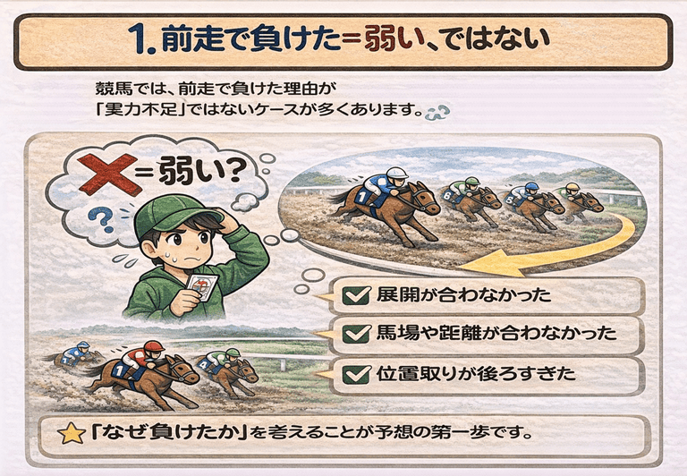 前走の負け方から次走を読む